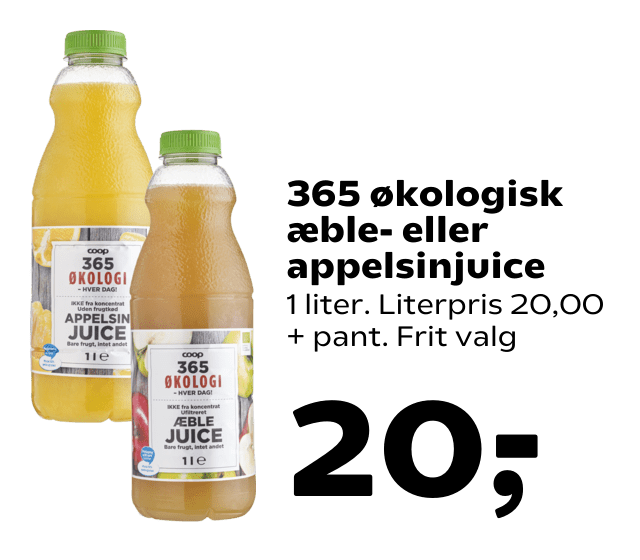 365 ÃÂ¸kologisk ÃÂ¦ble- eller appelsinjuice