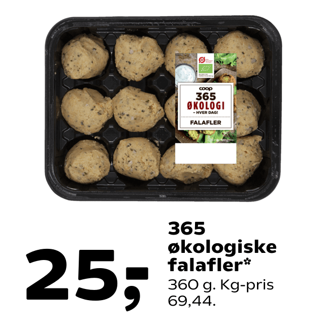 365 ÃÂ¸kologiske falafler