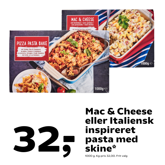 Mac & Cheese eller Italiensk inspireret pasta med skine