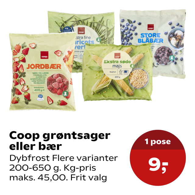 Coop grøntsager eller bær