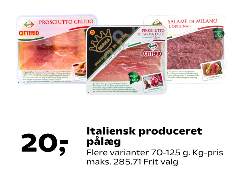 Italiensk produceret pålæg