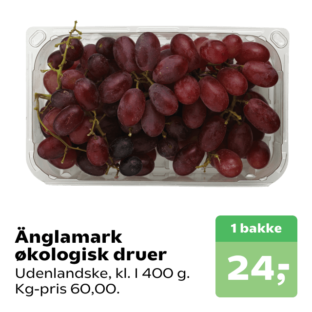 Änglamark økologisk druer