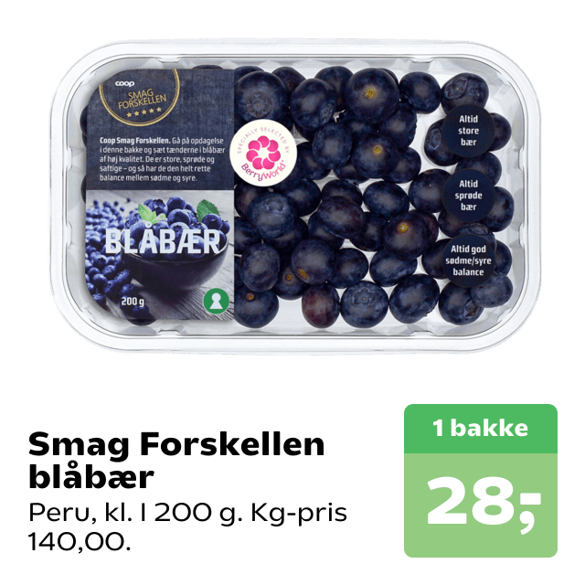 Smag Forskellen blåbær