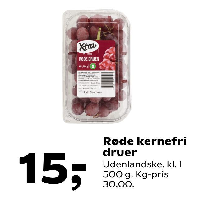 RÃÂ¸de kernefri druer