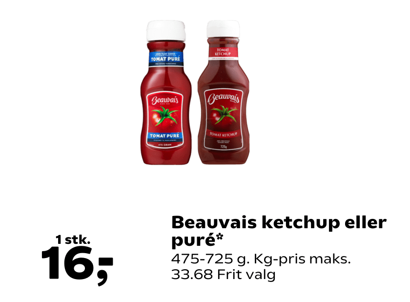 Beauvais ketchup eller puré