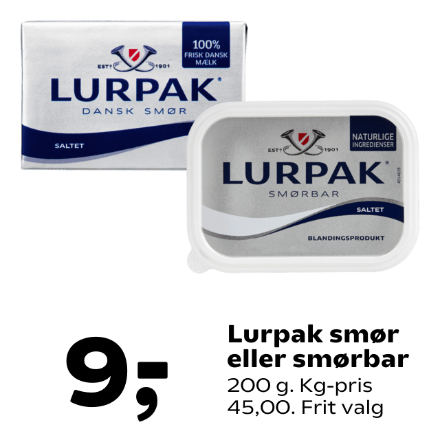 Lurpak smÃÂ¸r eller smÃÂ¸rbar