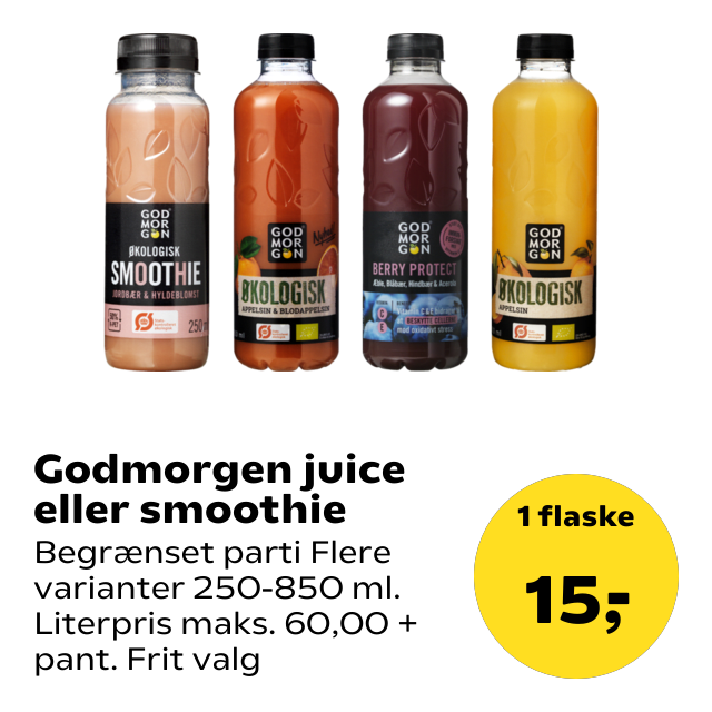 Godmorgen juice eller smoothie