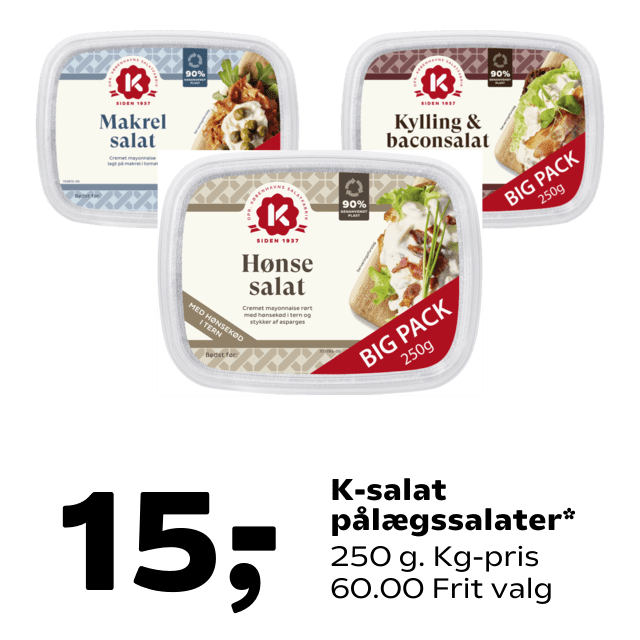 K-salat pÃÂ¥lÃÂ¦gssalater