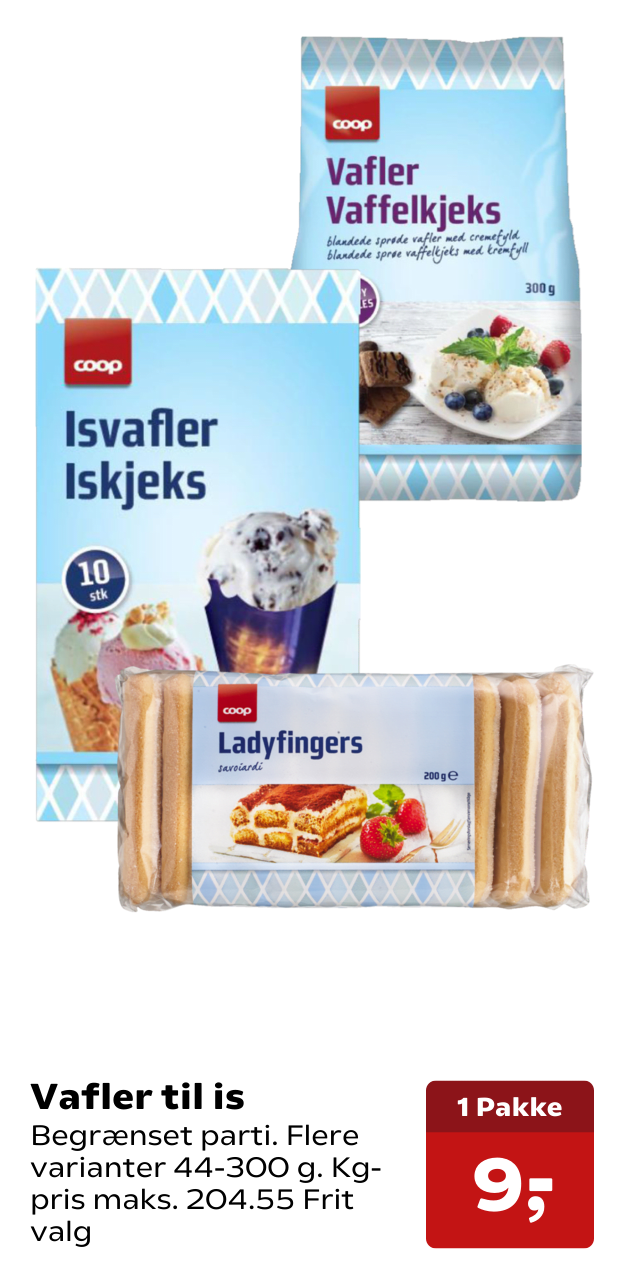 Vafler til is