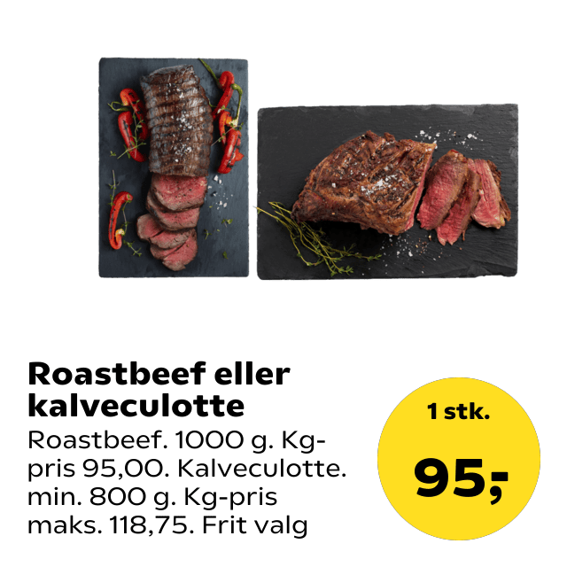 Roastbeef eller kalveculotte