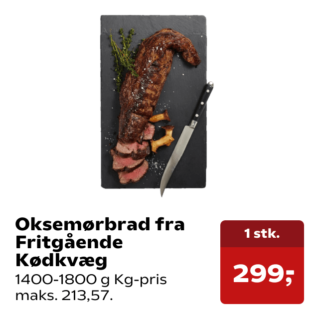 Oksemørbrad fra Fritgående Kødkvæg