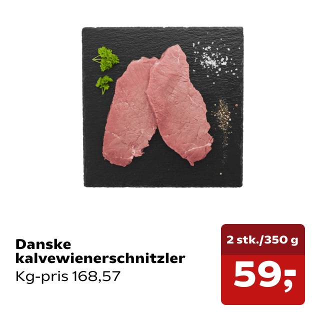 Danske kalvewienerschnitzler