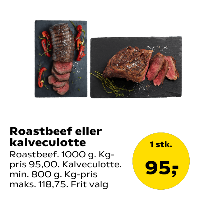 Roastbeef eller kalveculotte
