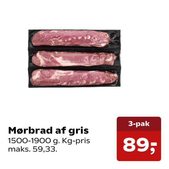 Mørbrad af gris