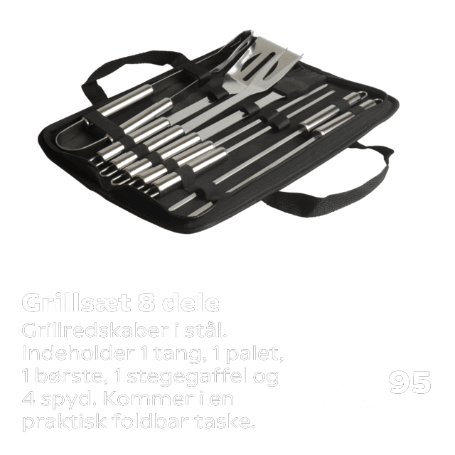 Grillsæt 8 dele