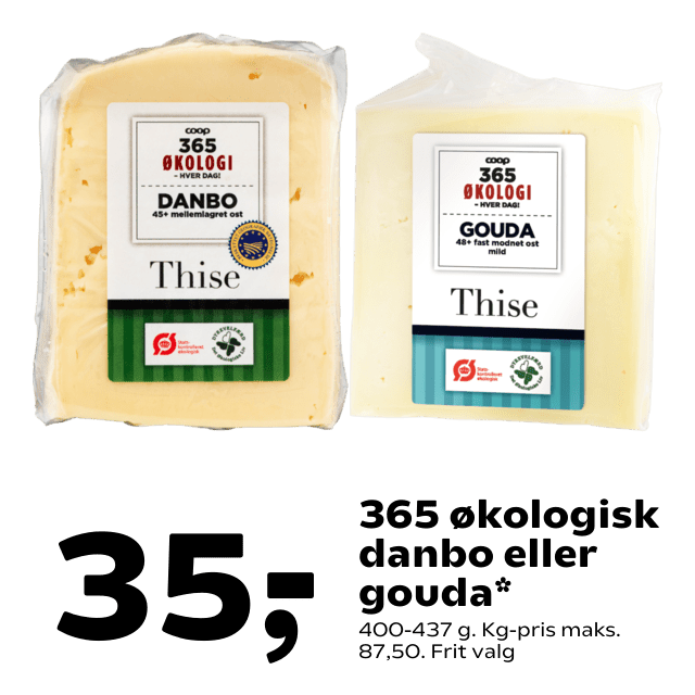 365 ÃÂ¸kologisk danbo eller gouda