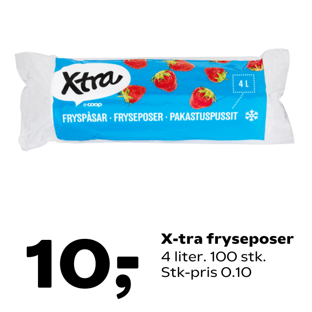 X-tra fryseposer