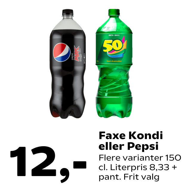 Faxe Kondi eller Pepsi