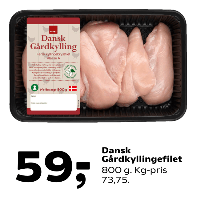 Dansk GÃÂ¥rdkyllingefilet