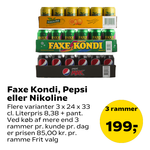 Faxe Kondi, Pepsi eller Nikoline