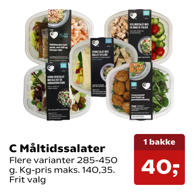 C Måltidssalater