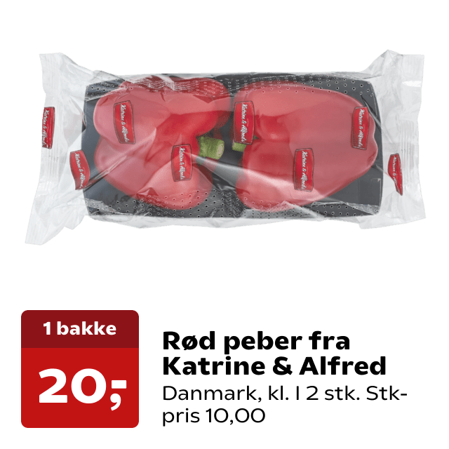 Rød peber fra Katrine & Alfred