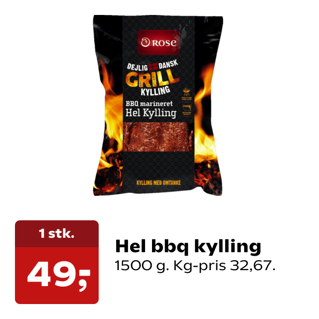 Hel bbq kylling
