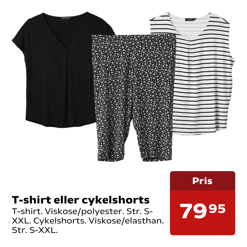 T-shirt eller cykelshorts