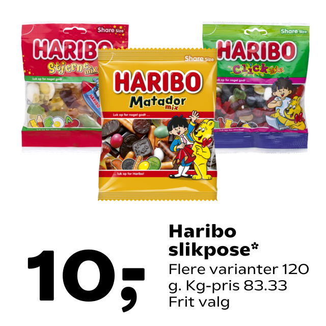 Haribo slikpose