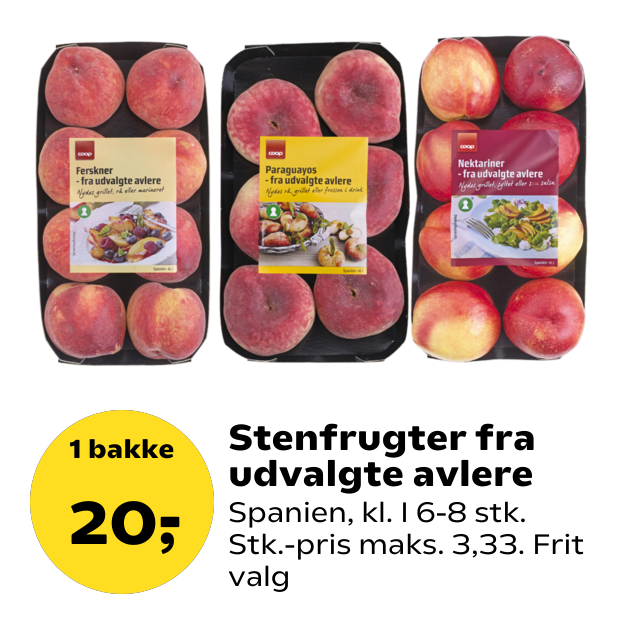 Stenfrugter fra udvalgte avlere