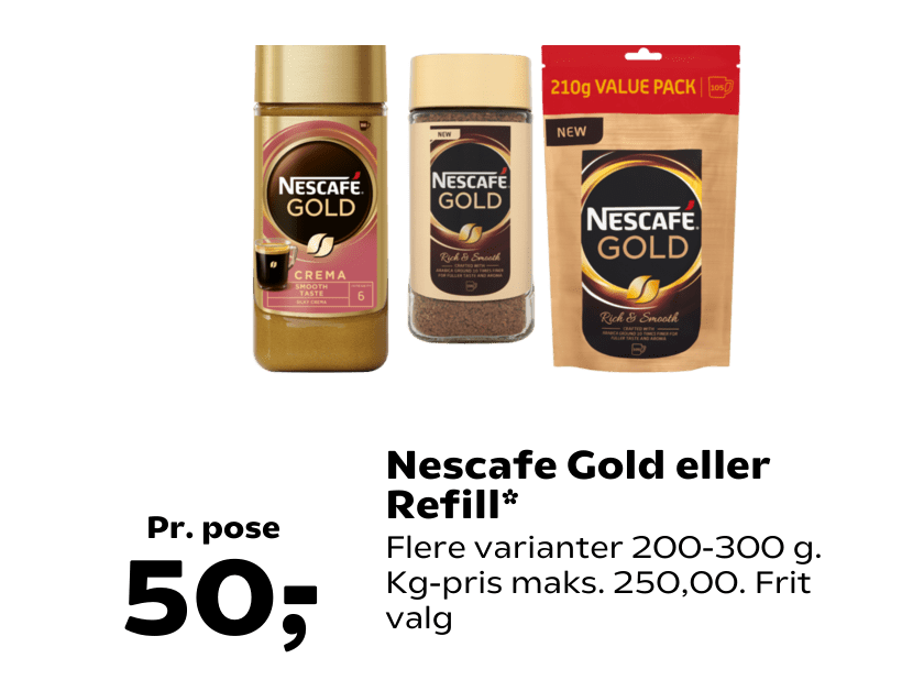 Nescafe Gold eller Refill
