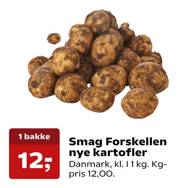 Smag Forskellen nye kartofler