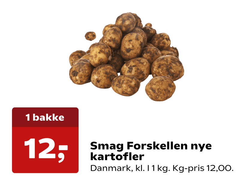 Smag Forskellen nye kartofler