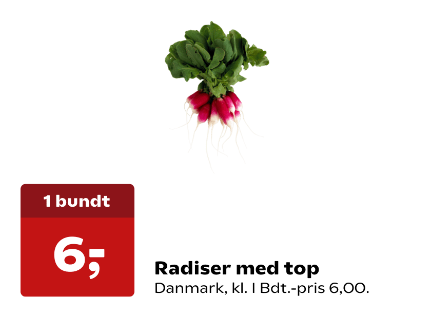 Radiser med top