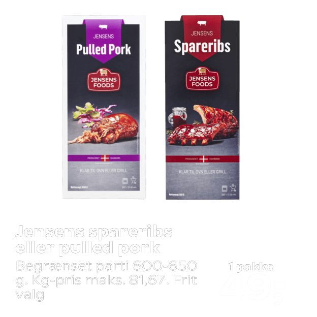 Jensens spareribs eller pulled pork