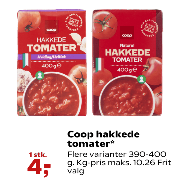 Coop hakkede tomater