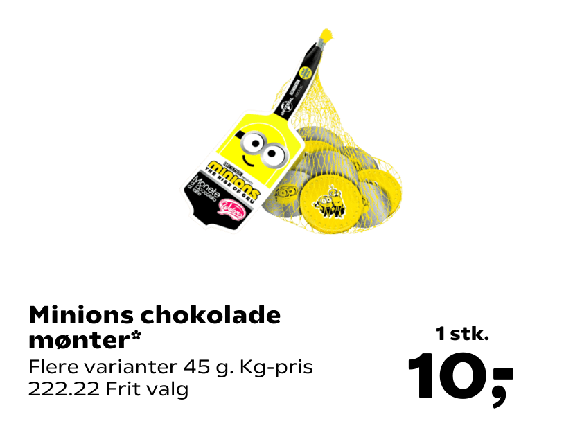 Minions chokolade mønter