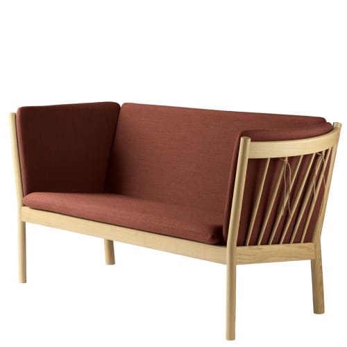 FDB Møbler, Erik Ole Jørgensen 2 pers. sofa - J148 - Eg/brændt orange Billede af FDB Møbler, Erik Ole Jørgensen 2 pers. sofa - J148 - Eg/brændt orange