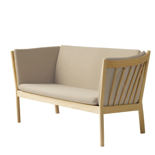 FDB Møbler, Erik Ole Jørgensen 2 pers. sofa - J148 - Eg/lys beige Billede af FDB Møbler, Erik Ole Jørgensen 2 pers. sofa - J148 - Eg/lys beige