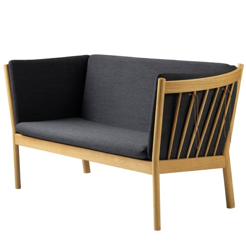 FDB Møbler, Erik Ole Jørgensen 2 pers. sofa - J148 - Eg/mørkegrå Billede af FDB Møbler, Erik Ole Jørgensen 2 pers. sofa - J148 - Eg/mørkegrå