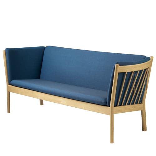 FDB Møbler, Erik Ole Jørgensen 3 pers. sofa - J149 - Eg/blå Billede af FDB Møbler, Erik Ole Jørgensen 3 pers. sofa - J149 - Eg/blå