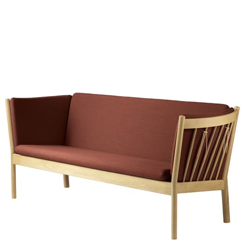 FDB Møbler, Erik Ole Jørgensen 3 pers. sofa - J149 - Eg/brændt orange Billede af FDB Møbler, Erik Ole Jørgensen 3 pers. sofa - J149 - Eg/brændt orange