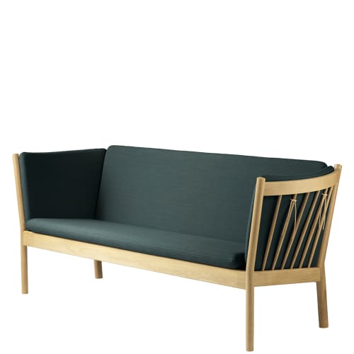 FDB Møbler, Erik Ole Jørgensen 3 pers. sofa - J149 - Eg/mørkegrøn Billede af FDB Møbler, Erik Ole Jørgensen 3 pers. sofa - J149 - Eg/mørkegrøn