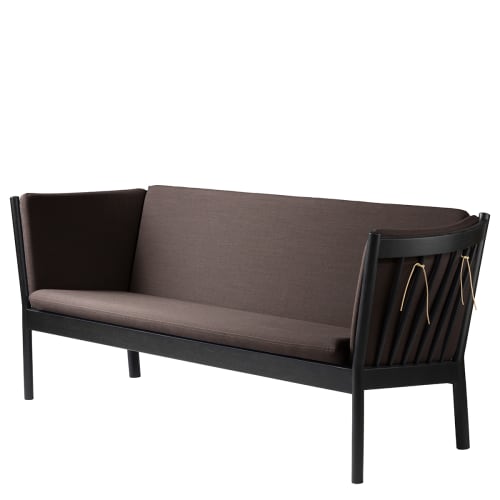 FDB Møbler, Erik Ole Jørgensen 3 pers. sofa - J149 - Sort eg/brun Billede af FDB Møbler, Erik Ole Jørgensen 3 pers. sofa - J149 - Sort eg/brun