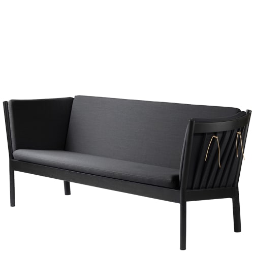 FDB Møbler, Erik Ole Jørgensen 3 pers. sofa - J149 - Sort eg/mørkegrå Billede af FDB Møbler, Erik Ole Jørgensen 3 pers. sofa - J149 - Sort eg/mørkegrå