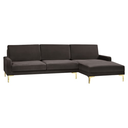 Living&more 3 pers. sofa med chaiselong - Viktoria - Brun Billede af Living&more 3 pers. sofa med chaiselong - Viktoria - Brun