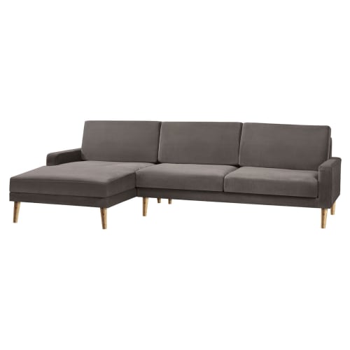 Living&more 3 pers. sofa med chaiselong - Viktoria - Mushroom Billede af Living&more 3 pers. sofa med chaiselong - Viktoria - Mushroom