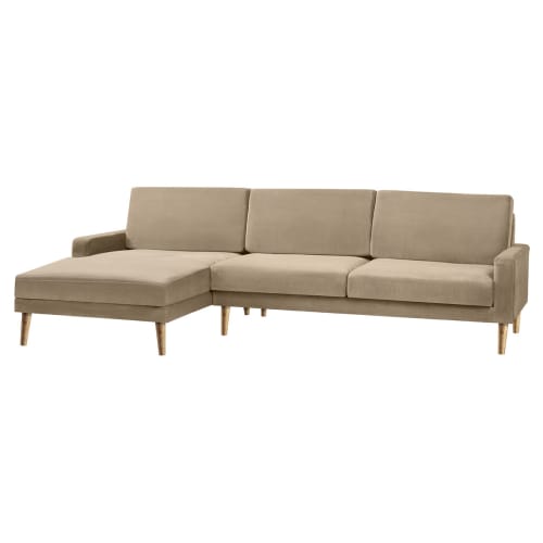 Living&more 3 pers. sofa med chaiselong - Viktoria - Sand Billede af Living&more 3 pers. sofa med chaiselong - Viktoria - Sand