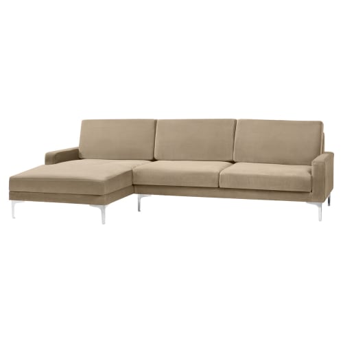 Living&more 3 pers. sofa med chaiselong - Viktoria - Sand Billede af Living&more 3 pers. sofa med chaiselong - Viktoria - Sand