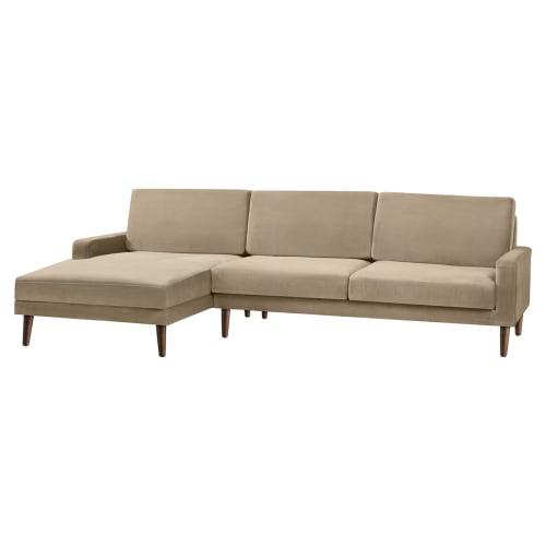 Living&more 3 pers. sofa med chaiselong - Viktoria - Sand Billede af Living&more 3 pers. sofa med chaiselong - Viktoria - Sand